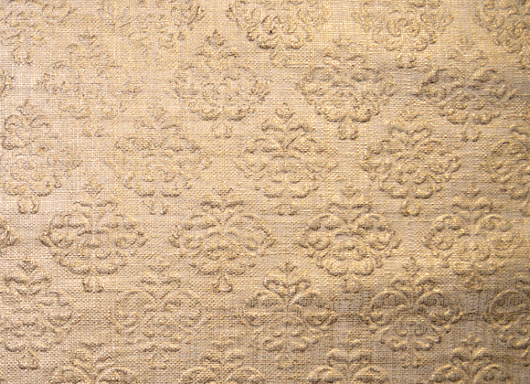 victoria gold embossed raffia wallpaper