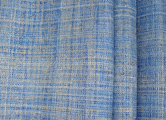 blue raffia wallpaper