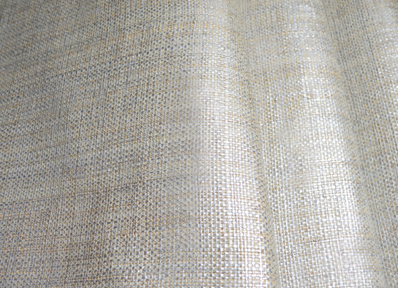 baltic silver metallic raffia wallpaper