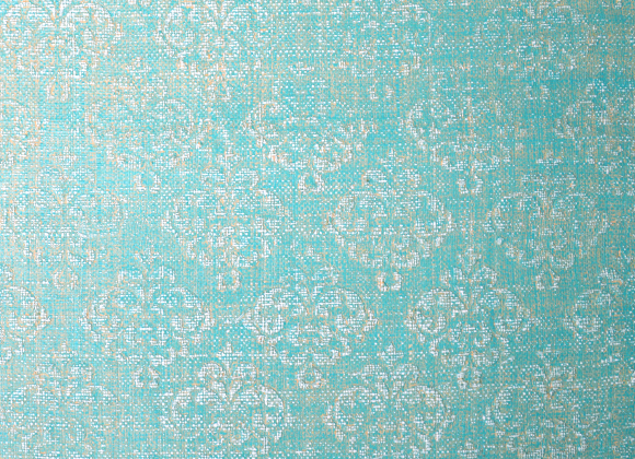 victoria turquoise raffia wallpaper