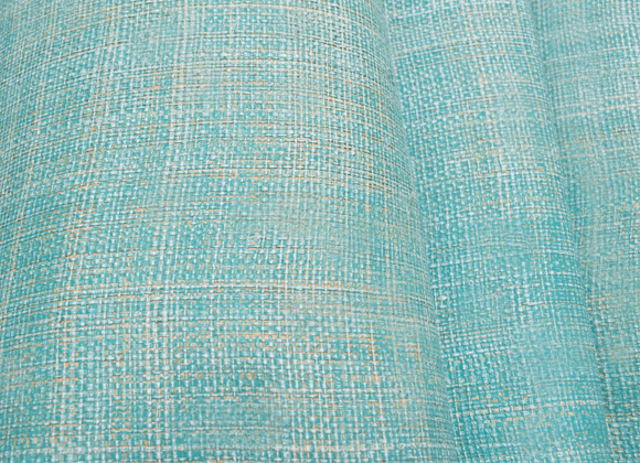 turquoise raffia wallpaper